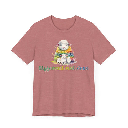 Different not less Unisex Jersey Short Sleeve Tee