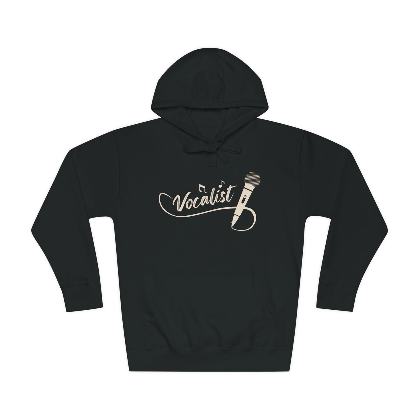 Vocalist Unisex Fleece Hoodie, Fleece Hoodie Unisex, Comfortable Hooded Sweatshirt, Cozy Winter Wear, Gender-Inclusive Outerwear