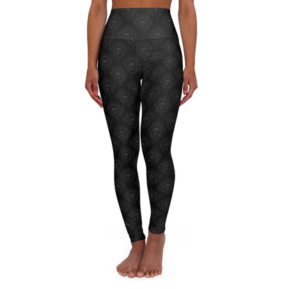 Gothic Skulls High Waisted Yoga Leggings