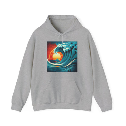 Sunburst Wave Unisex Heavy Blend™ Hooded Sweatshirt
