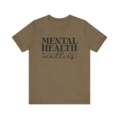 Mental health matters 2 Unisex Jersey Short Sleeve Tee