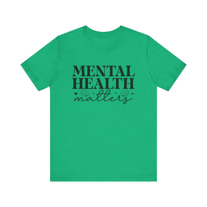 Mental health matters 2 Unisex Jersey Short Sleeve Tee