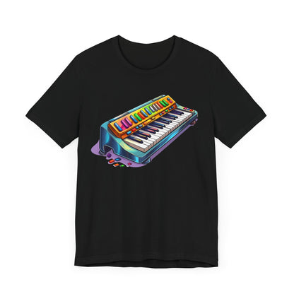 Retro 90's music keyboard 2 Unisex Jersey Short Sleeve Tee