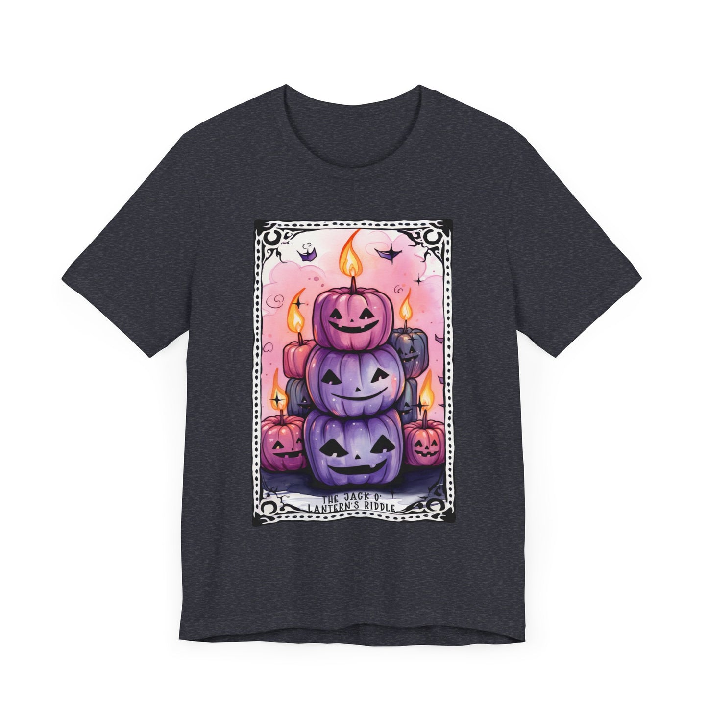 The Jack-o'-Lantern's Riddle Jersey unisex tee, Halloween Graphic Tee, Spooky Shirt, Trick or Treat Tee, Halloween Costume, Festive Gift