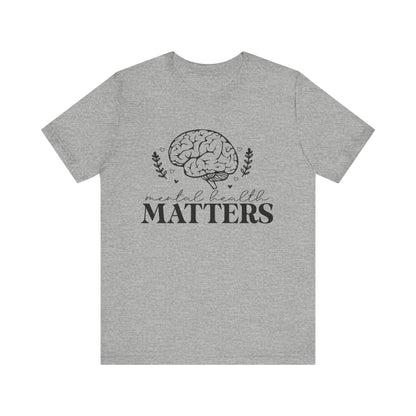 Mental health matters 3 Unisex Jersey Short Sleeve Tee