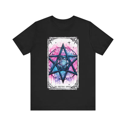 The Spectral Amulet Jersey unisex tee, Halloween Graphic Tee, Spooky Shirt, Trick or Treat Tee, Halloween Costume, Festive Gift