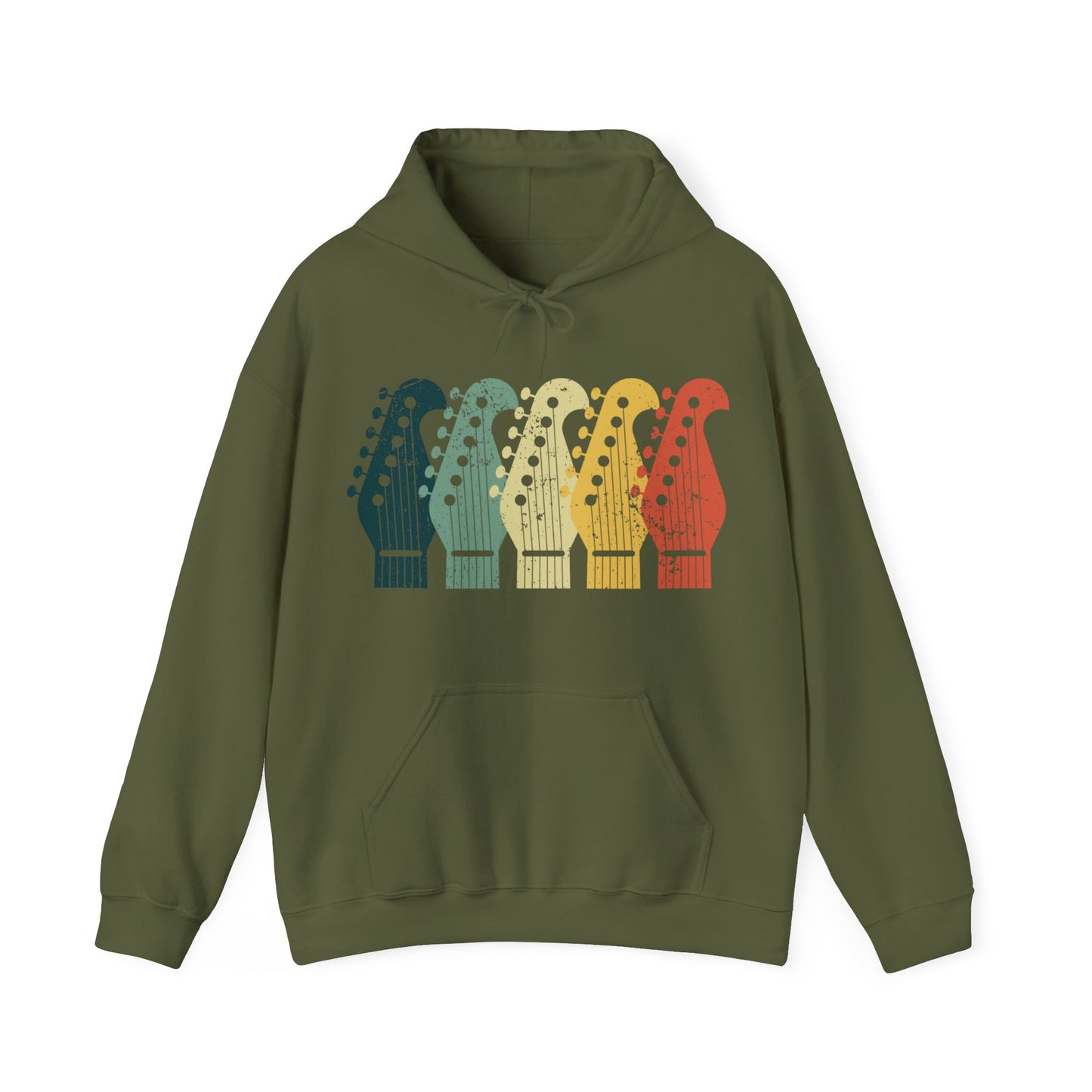 Guitar Headstocks Unisex Heavy Blend™ Hooded Sweatshirt