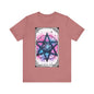 The Spectral Amulet Jersey unisex tee, Halloween Graphic Tee, Spooky Shirt, Trick or Treat Tee, Halloween Costume, Festive Gift