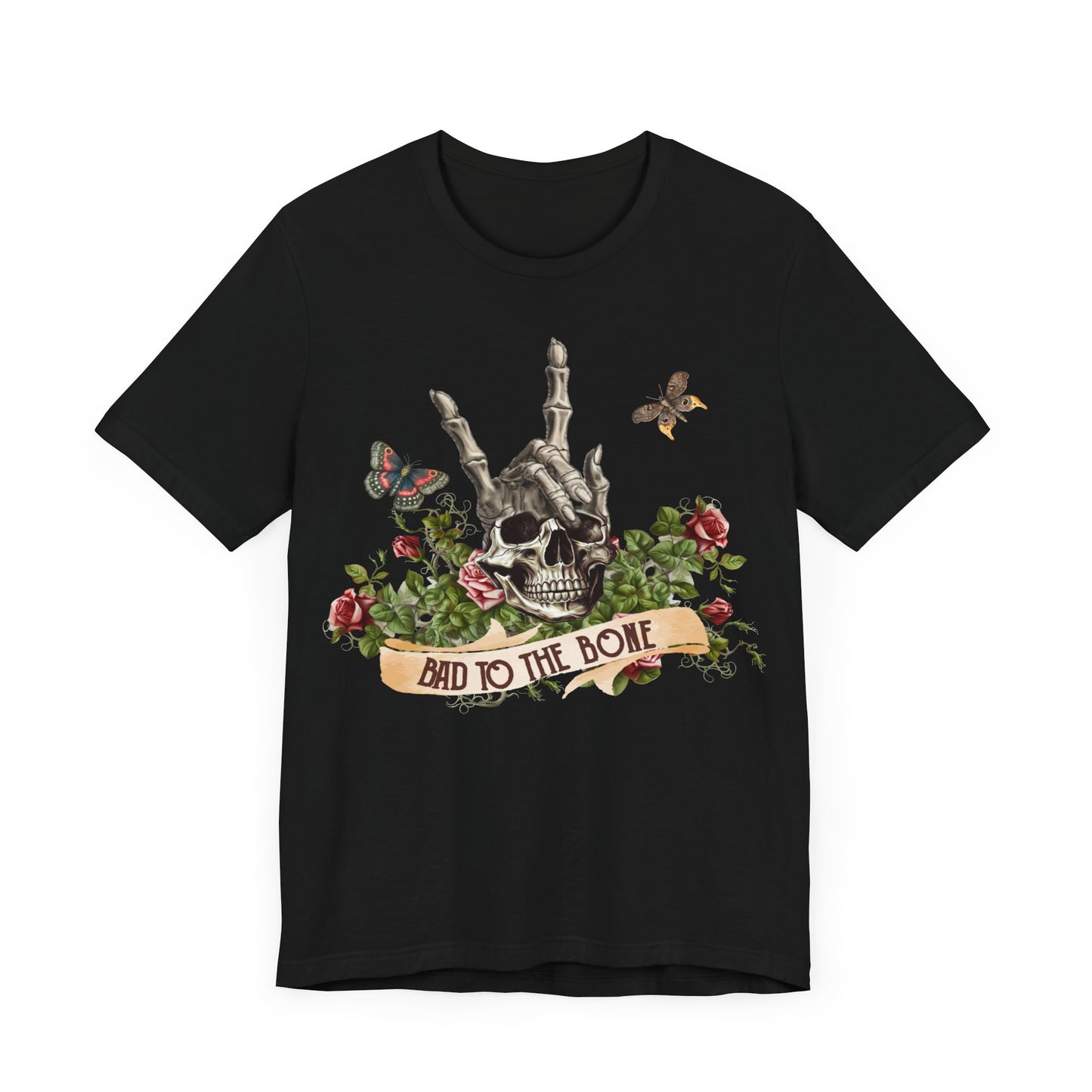 Bad to the bone skeleton Unisex Jersey Short Sleeve Tee