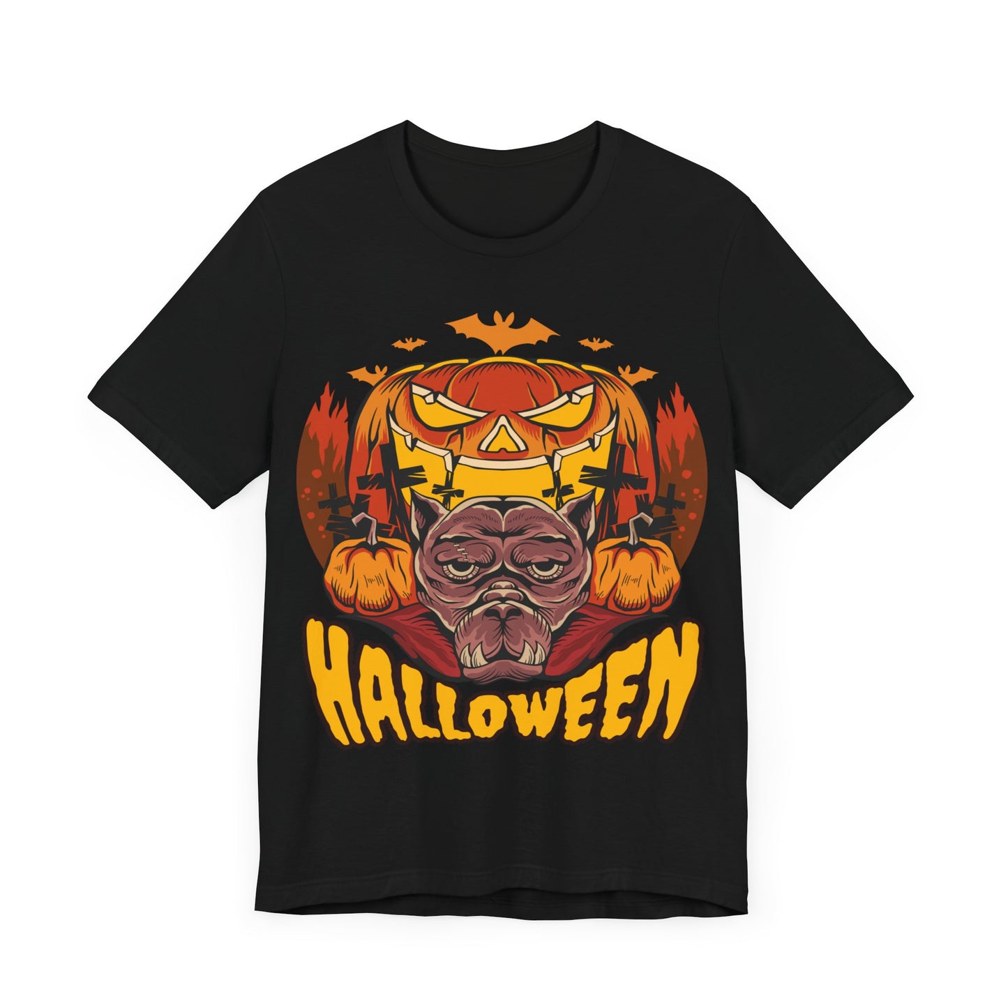 Halloween Jersey unisex tee, Halloween Graphic Tee, Spooky Shirt, Trick or Treat Tee, Halloween Costume, Festive Gift