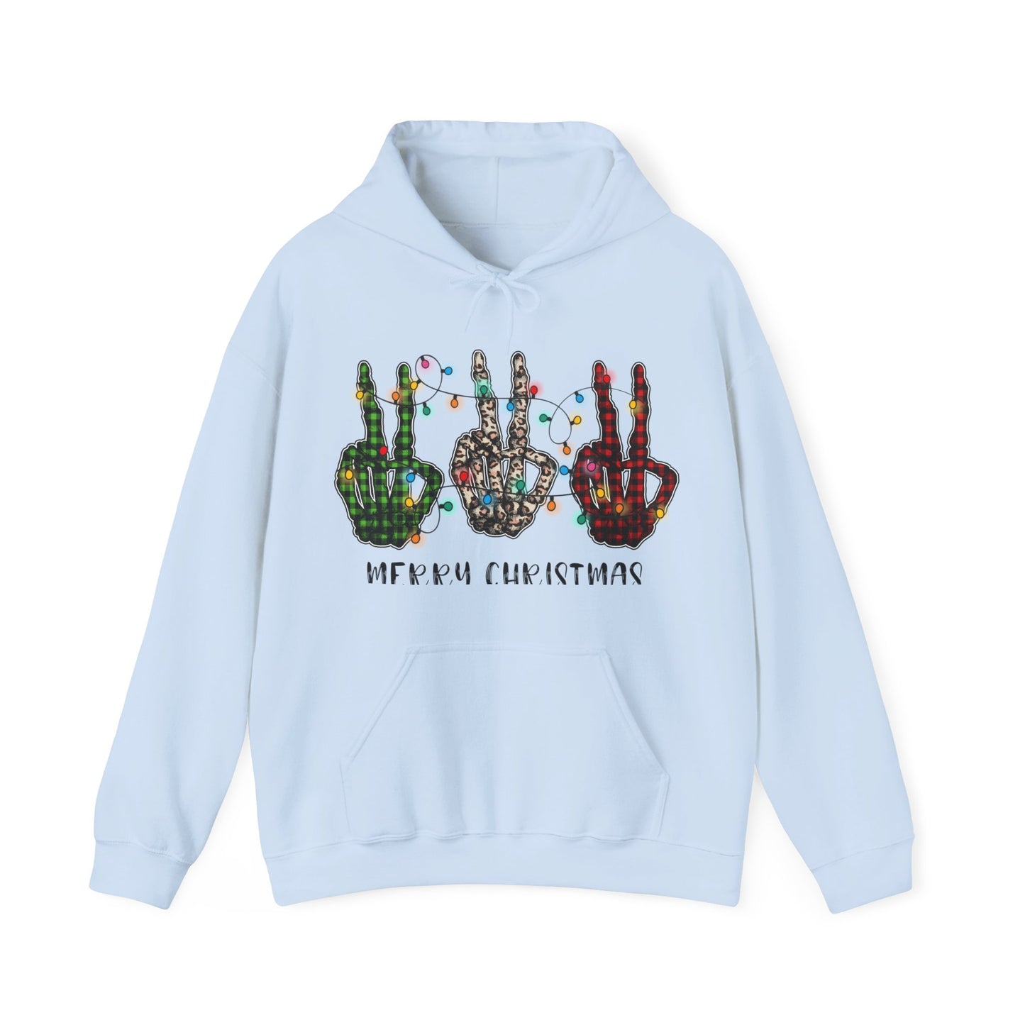 Peace and Holiday Lights Unisex Heavy Blend™ Hooded Sweatshirt