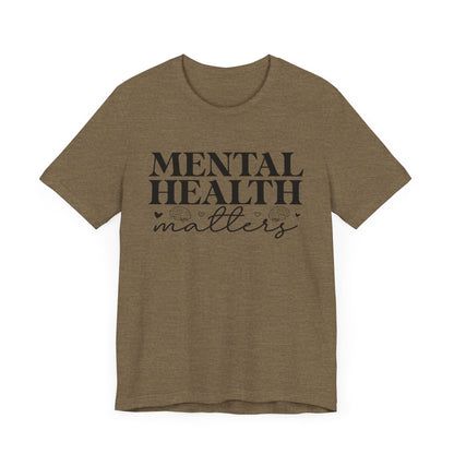 Mental health matters 2 Unisex Jersey Short Sleeve Tee