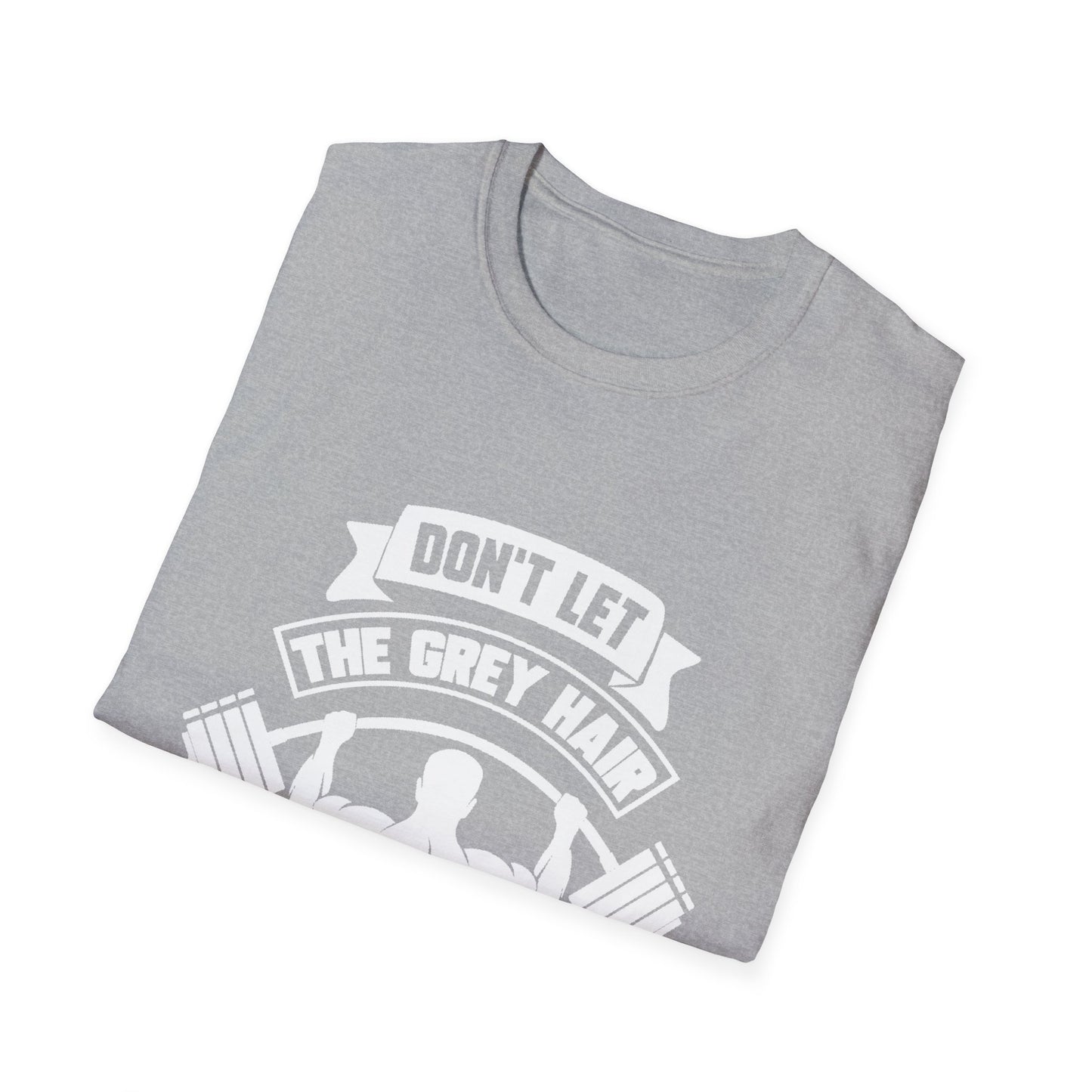 Gray Hair Gym Rat Unisex Softstyle T-Shirt