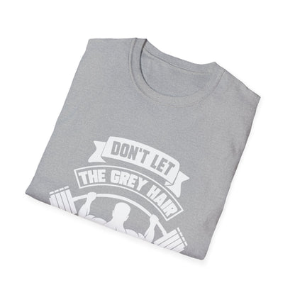 Gray Hair Gym Rat Unisex Softstyle T-Shirt