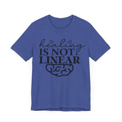 Healing is not linear Unisex Jersey Short Sleeve Tee