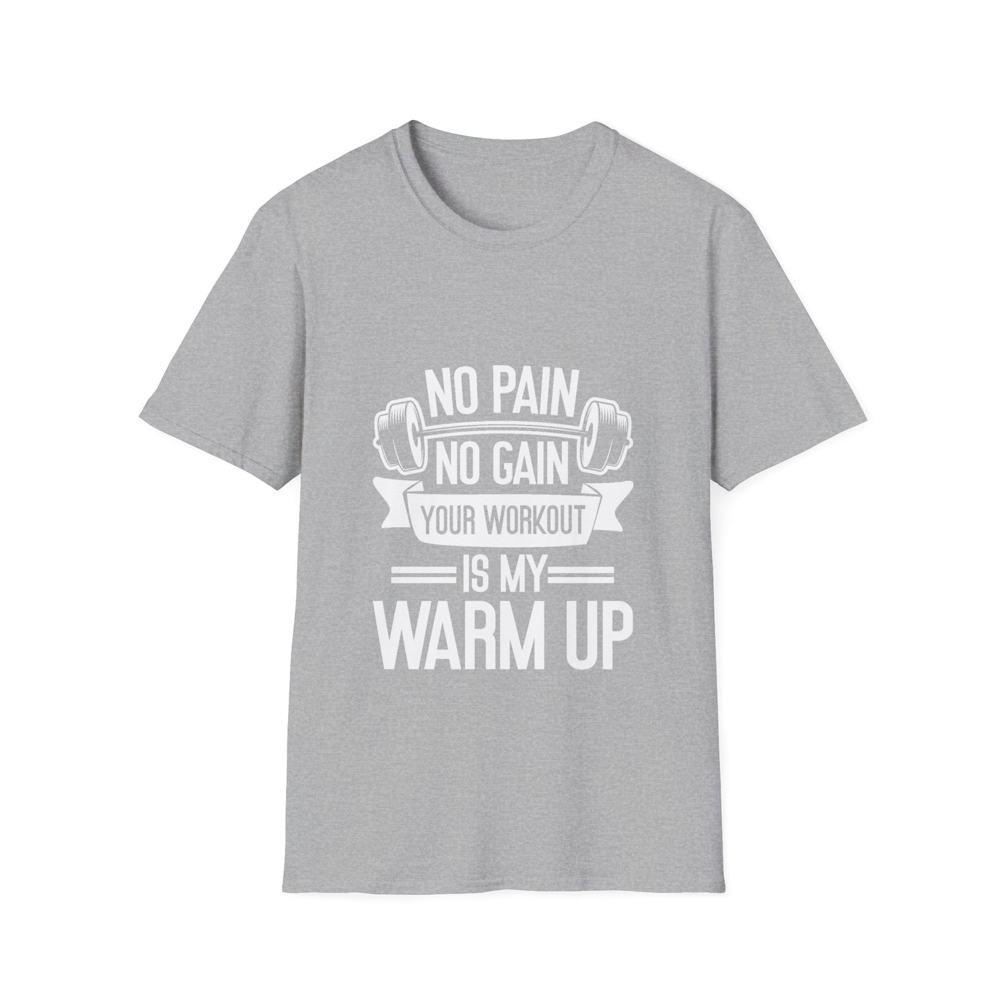 No Pian, No Gain Unisex Softstyle T-Shirt