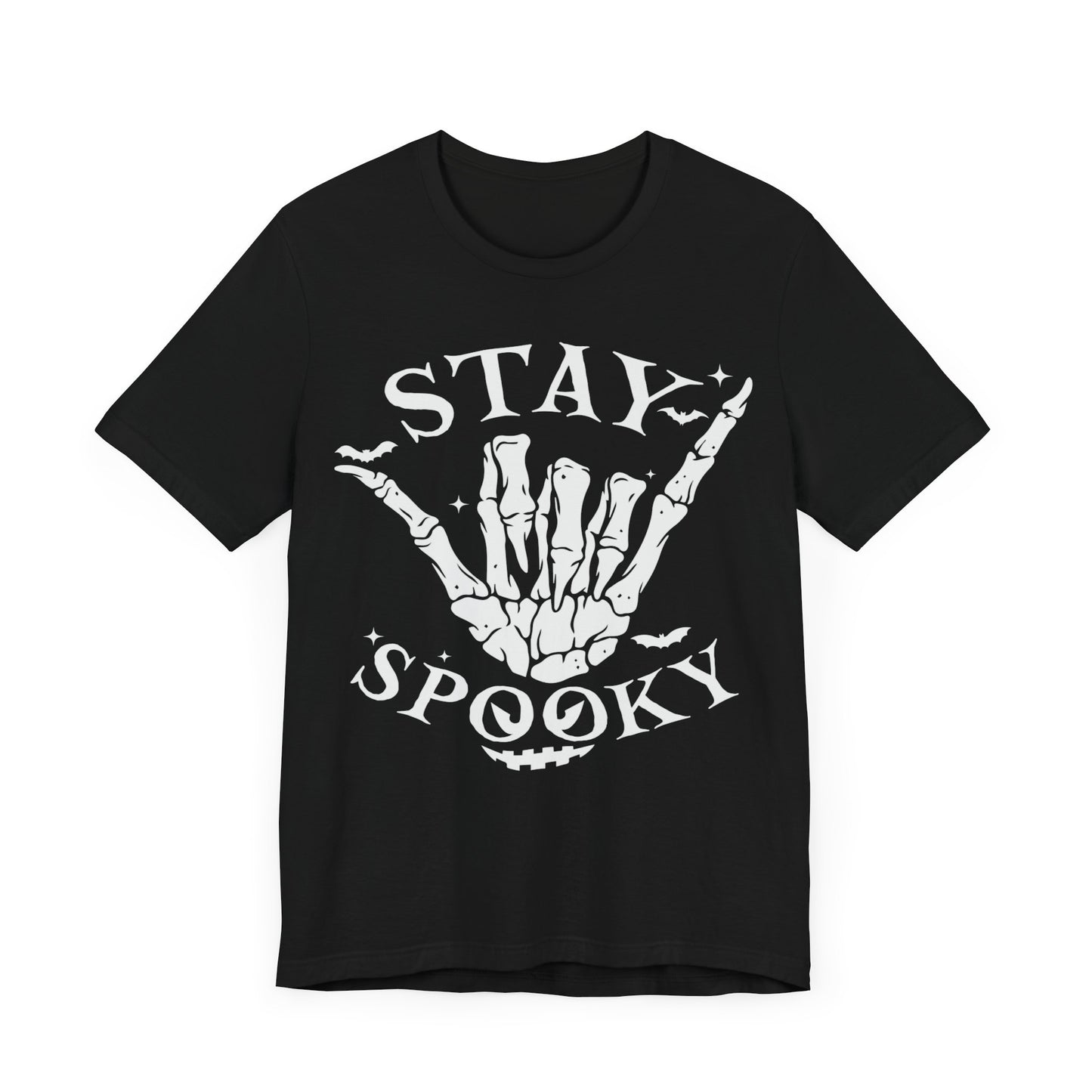 Stay Spooky Jersey unisex tee, Halloween Graphic Tee, Spooky Shirt, Trick or Treat Tee, Halloween Costume, Festive Gift