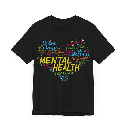 Mental health Unisex Jersey Short Sleeve Tee
