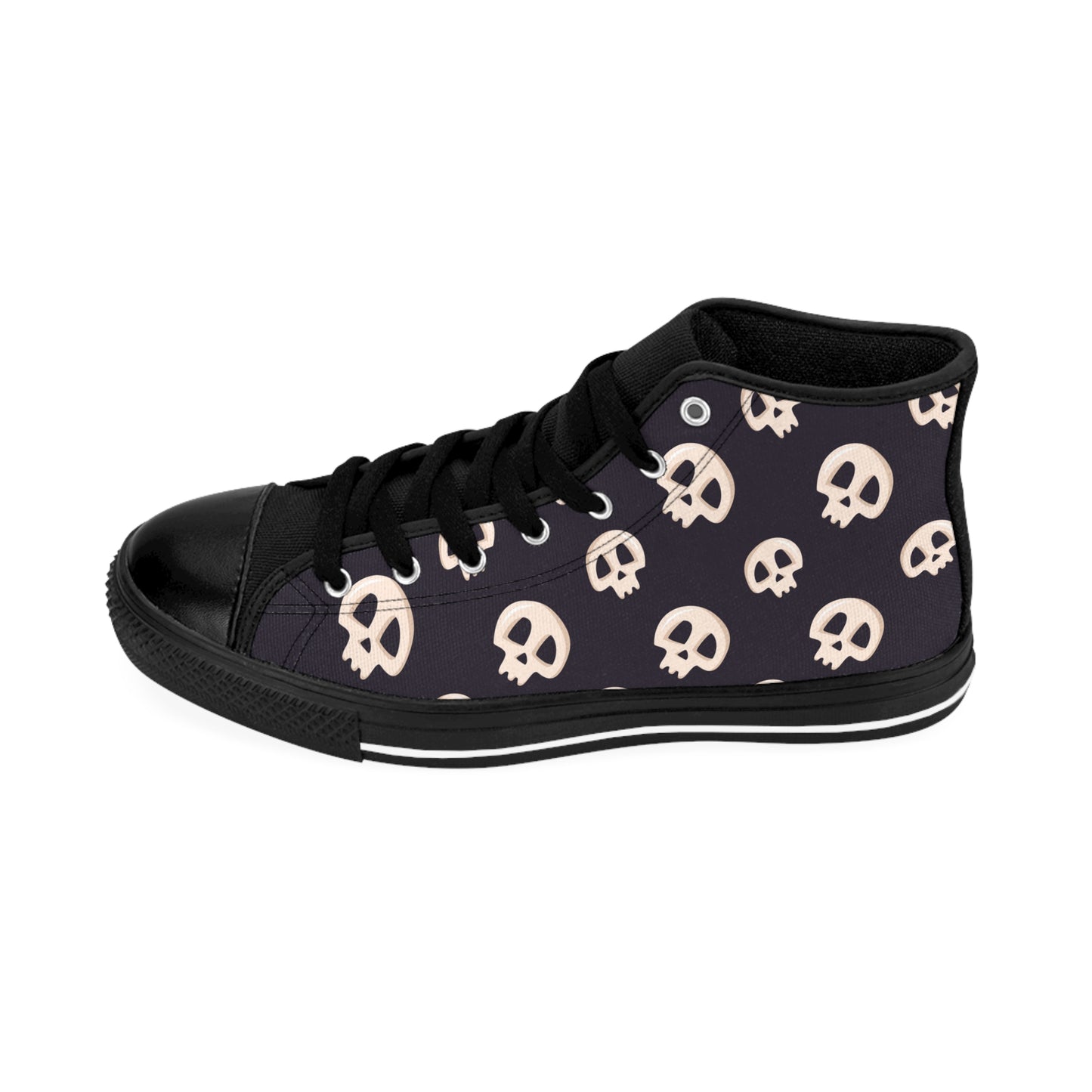 Black Skull Classic Men's Sneakers