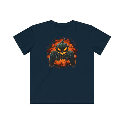 Controller with jack-o-lantern 2 Kids Fine Jersey Gaming Tee