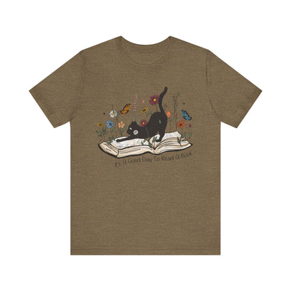 It's a good day to read a book Unisex Jersey Short Sleeve Tee