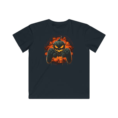 Controller with jack-o-lantern 2 Kids Fine Jersey Gaming Tee