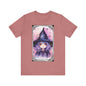 The Mystic Witch Jersey unisex tee, Halloween Graphic Tee, Spooky Shirt, Trick or Treat Tee, Halloween Costume, Festive Gift