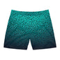 Cheetah Skulls in Teal Mid-Length Swim Shorts
