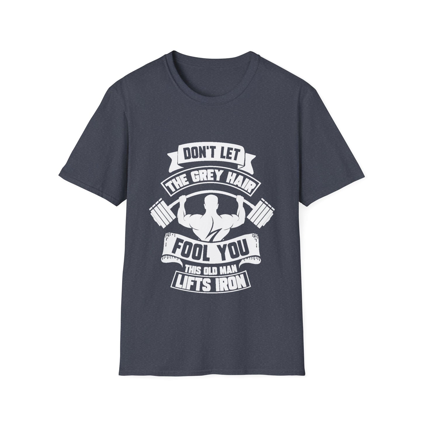 Gray Hair Gym Rat Unisex Softstyle T-Shirt