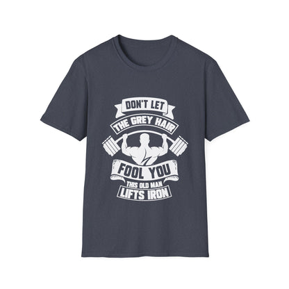 Gray Hair Gym Rat Unisex Softstyle T-Shirt