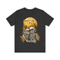 Happy Fall Y'all Jersey unisex tee, Halloween Graphic Tee, Spooky Shirt, Trick or Treat Tee, Halloween Costume, Festive Gift