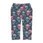 Pink and blue skulls Yoga Capri Leggings