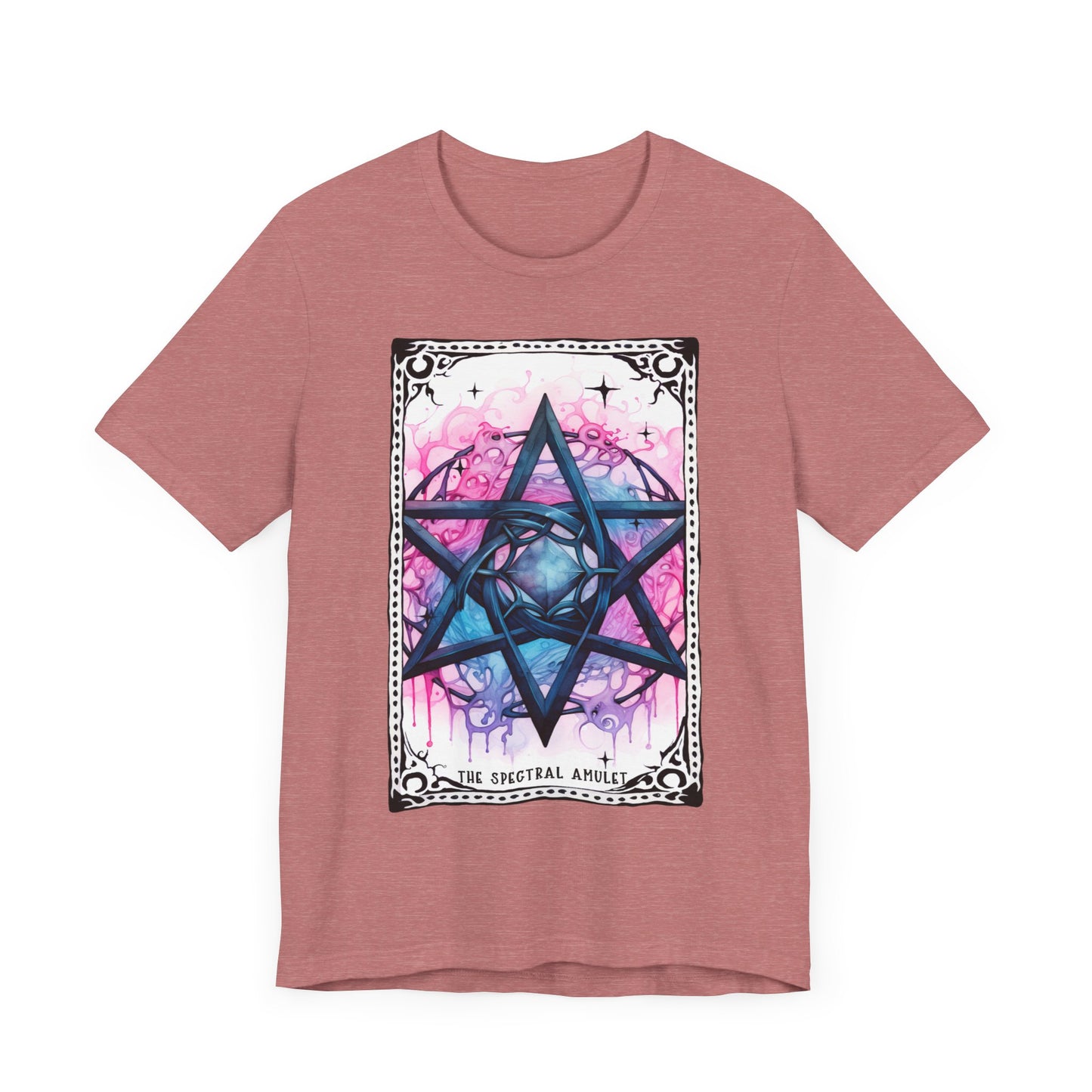 The Spectral Amulet Jersey unisex tee, Halloween Graphic Tee, Spooky Shirt, Trick or Treat Tee, Halloween Costume, Festive Gift