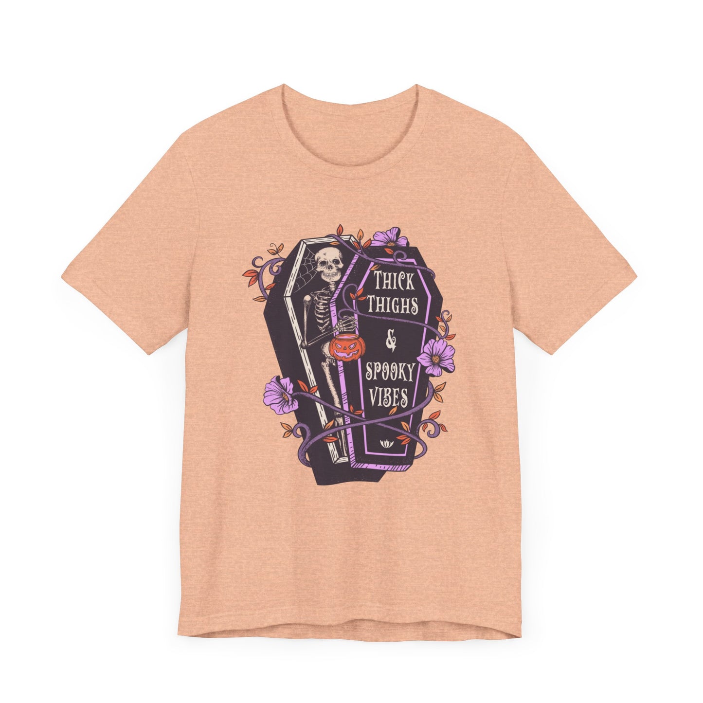 Thick thighs spooky vibes Jersey Short Sleeve Tee