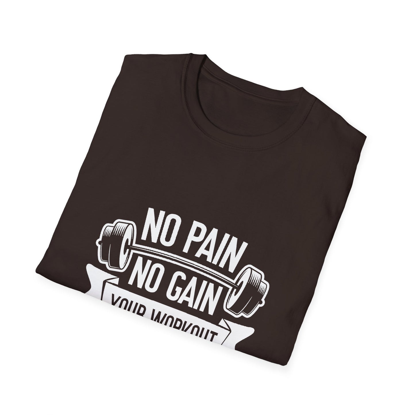 No Pian, No Gain Unisex Softstyle T-Shirt