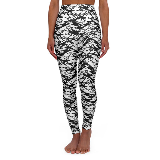 Ink splatter High Waisted Yoga Leggings