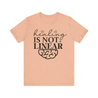 Healing is not linear Unisex Jersey Short Sleeve Tee