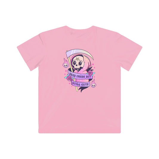 Dead inside but still cute Kids Fine Jersey Tee