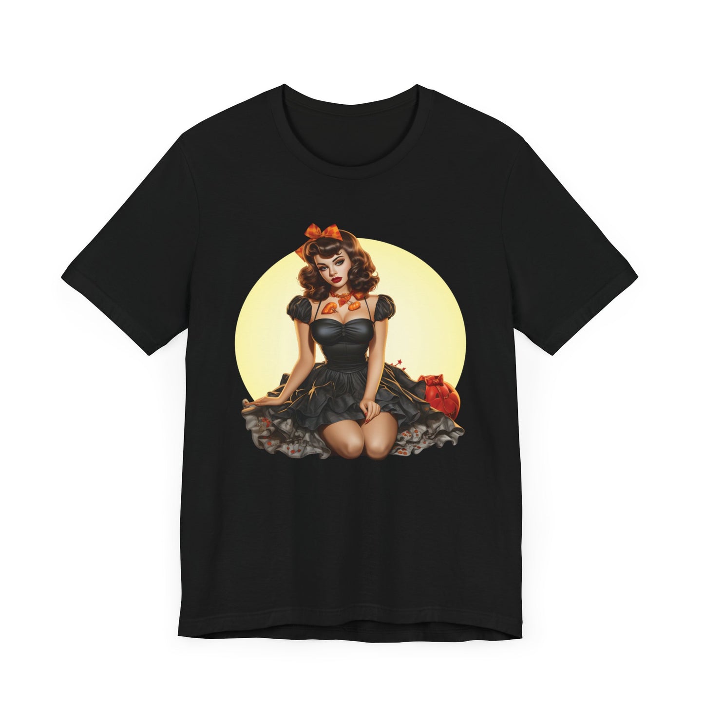 Brunette Halloween Bombshell Unisex Jersey Short Sleeve Tee