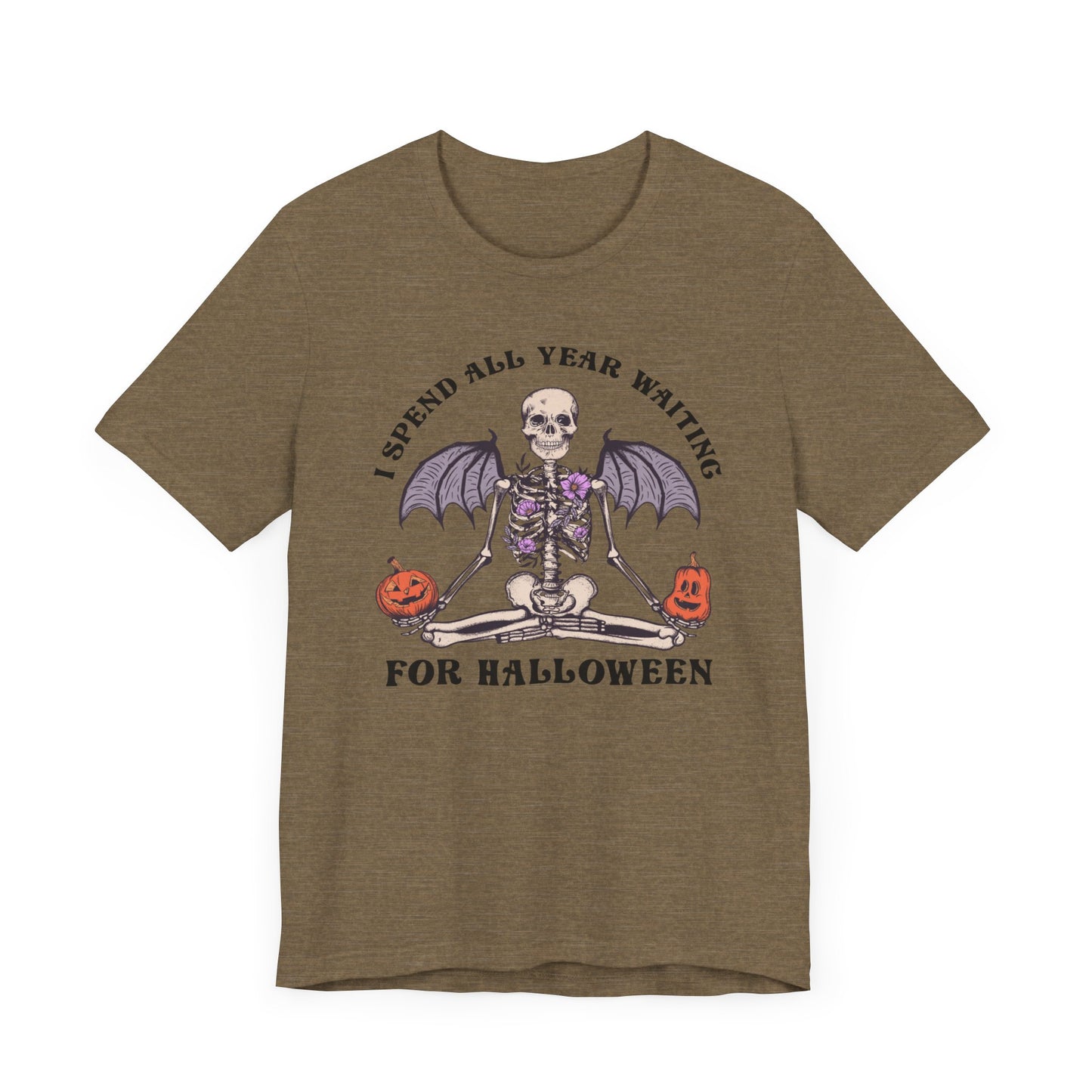 I spend all year waiting for Halloween Unisex Jersey Short Sleeve Tee
