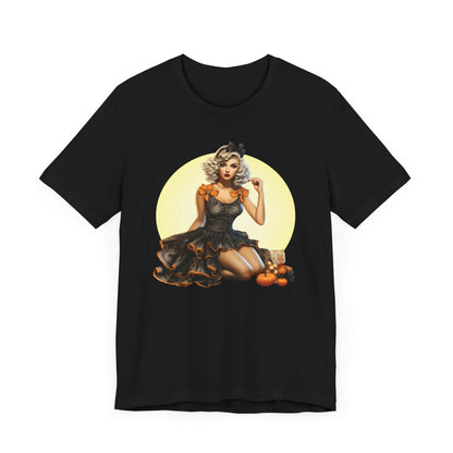Blonde Halloween Bombshell Unisex Jersey Short Sleeve Tee