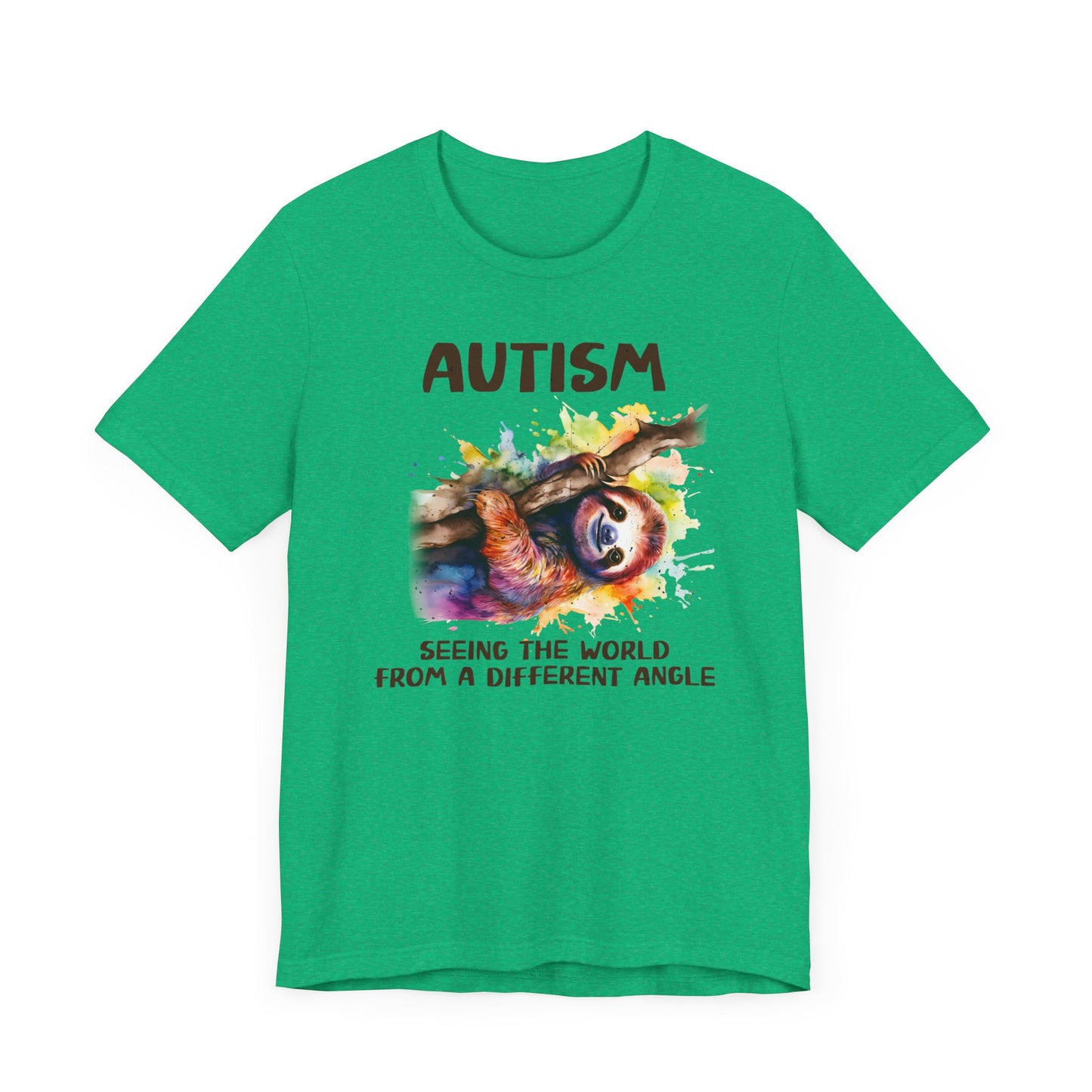 Autism, seeing the world from a different angle Unisex Jersey Short Sleeve Tee