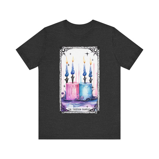 The Thirteen Candles Jersey unisex tee, Halloween Graphic Tee, Spooky Shirt, Trick or Treat Tee, Halloween Costume, Festive Gift