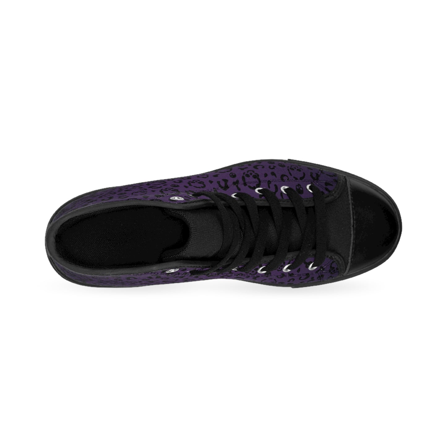 Cheetah Skulls in Purple Classic Sneakers