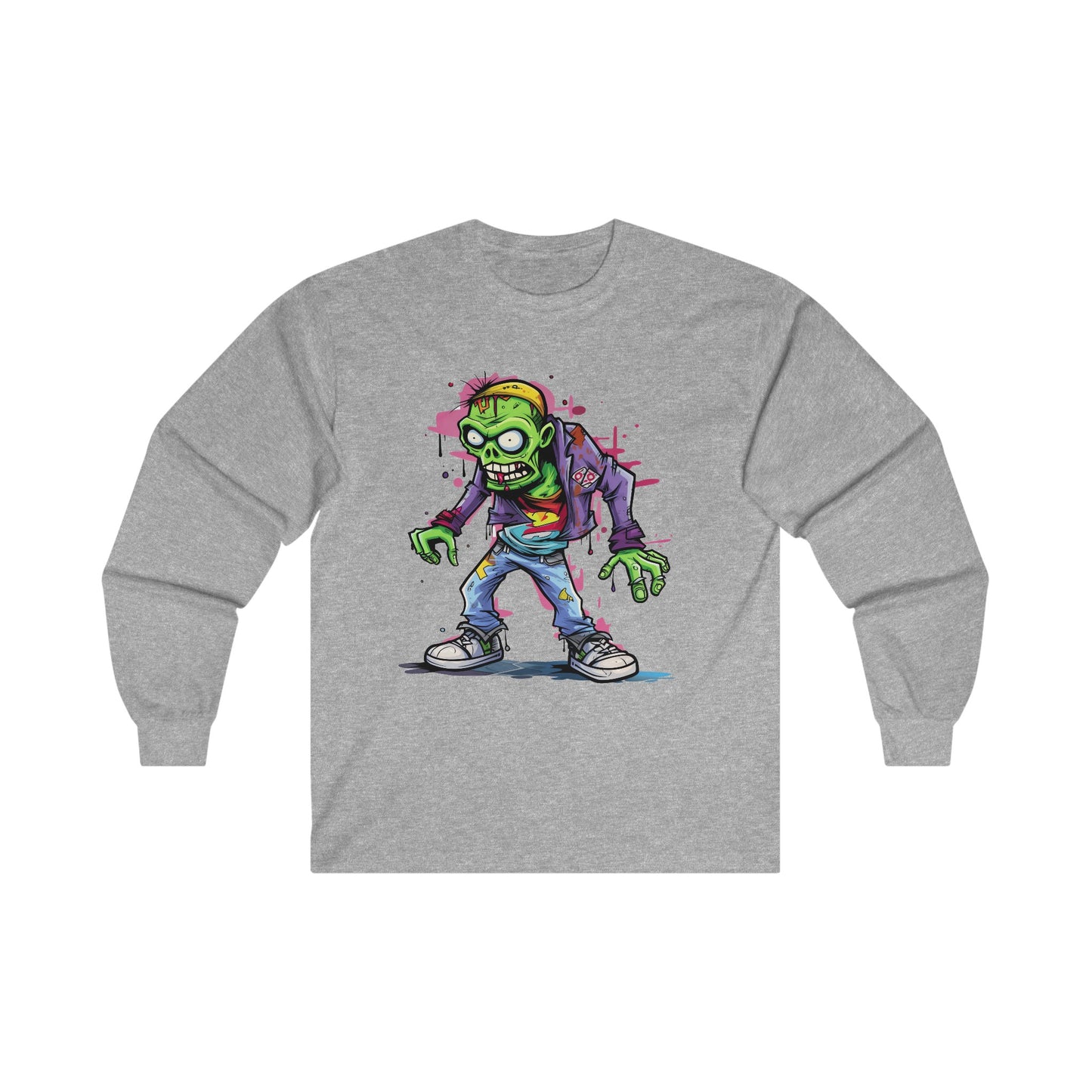 Graffiti Zombie 2 Ultra Cotton Long Sleeve Tee