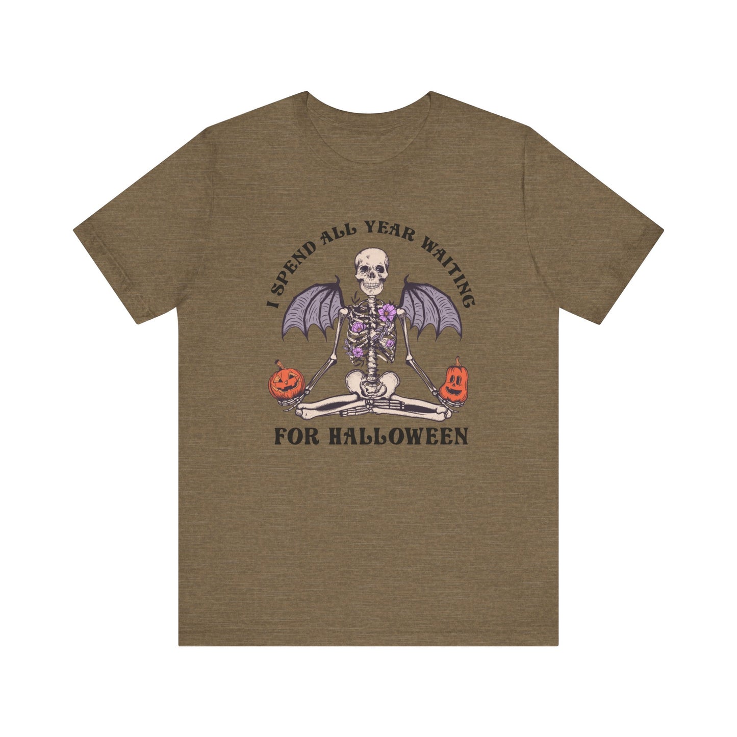 I spend all year waiting for Halloween Unisex Jersey Short Sleeve Tee