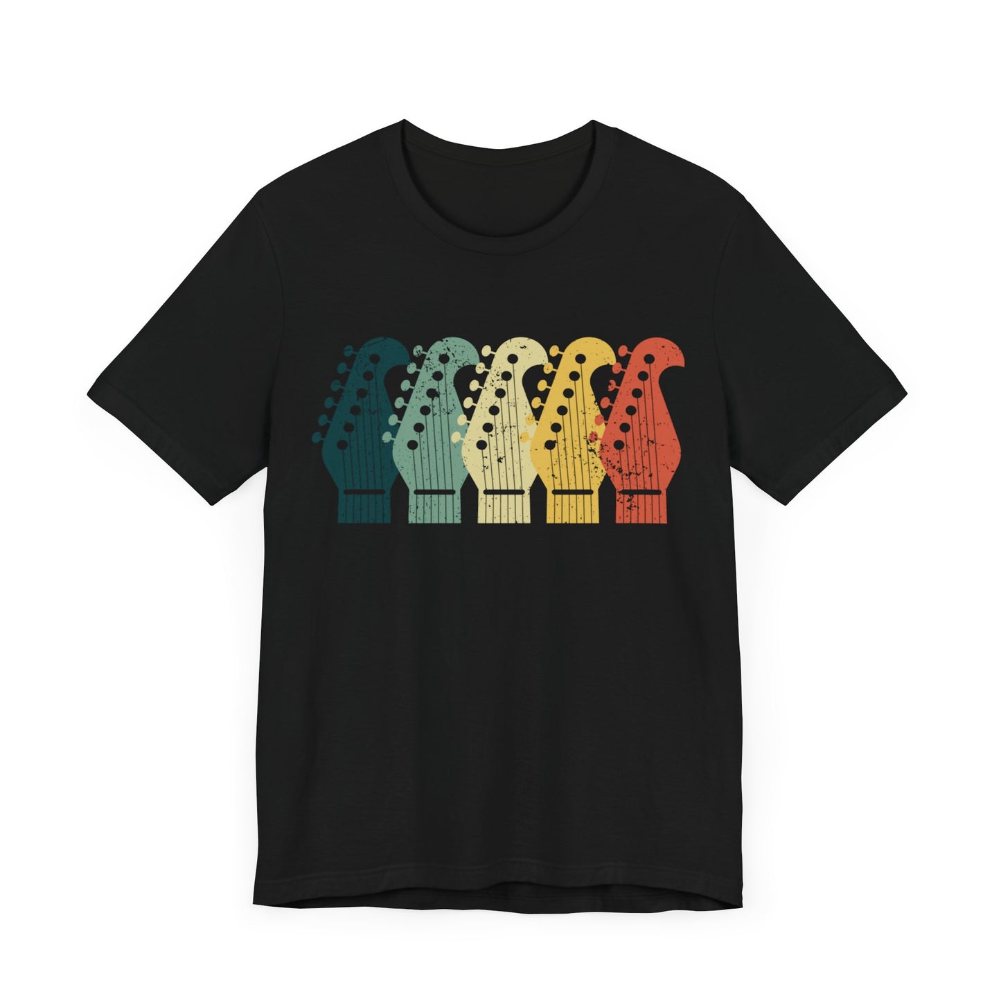 Guitar Headstocks Unisex Jersey Short Sleeve Tee