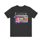 Colorful Boombox 90's Unisex Jersey Short Sleeve Tee
