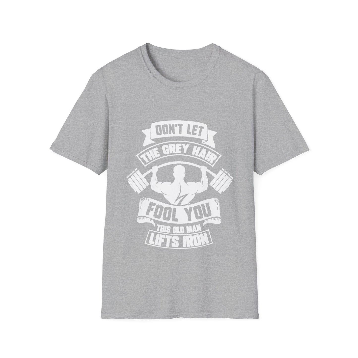 Gray Hair Gym Rat Unisex Softstyle T-Shirt