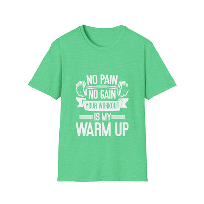 No Pian, No Gain Unisex Softstyle T-Shirt